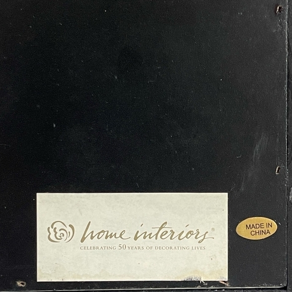 VNTG Home Interiors HOPE Black Wooden Frame Shadow Box Cross Plaque Wall Decor - Picture 3 of 3